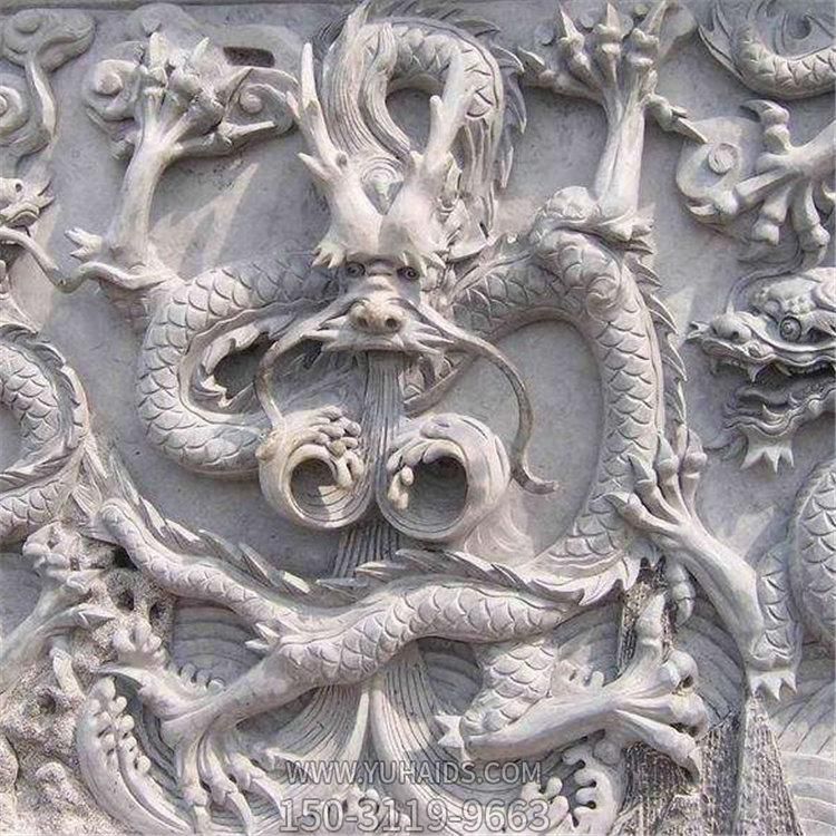大理石石雕园林浮雕龙壁画摆件博鱼网页版