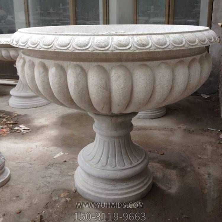 小区花园摆放花岗岩雕刻欧式花盆花钵博鱼网页版
