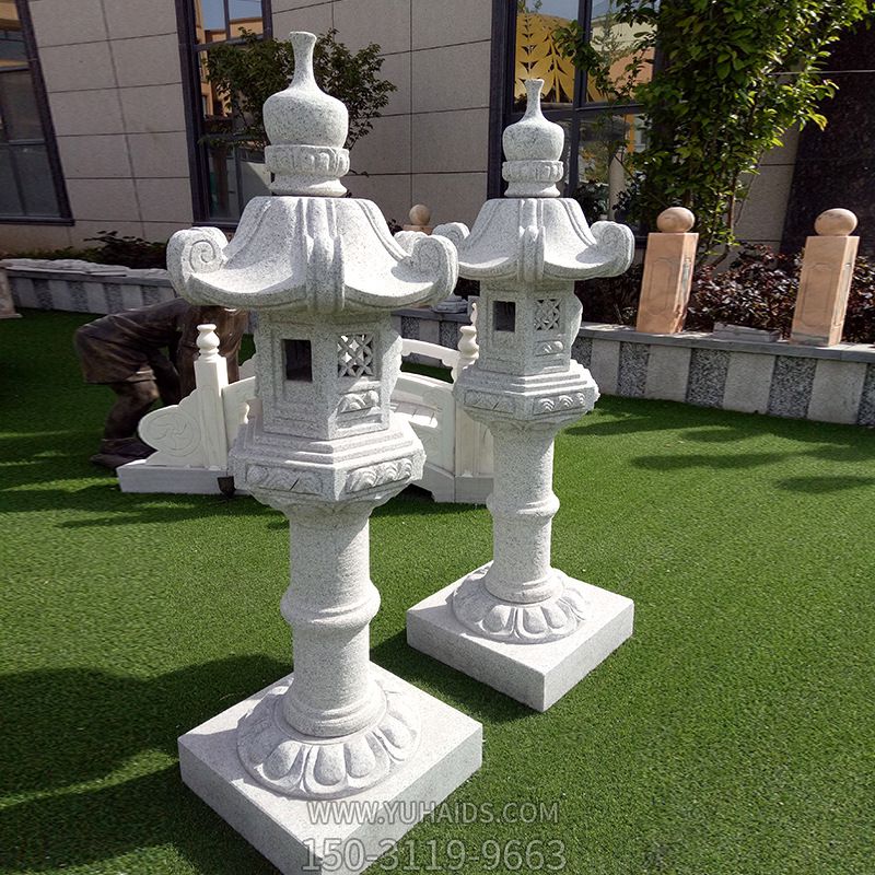 仿古大理石中式石灯庭院户外花园草坪灯落地摆件博鱼网页版