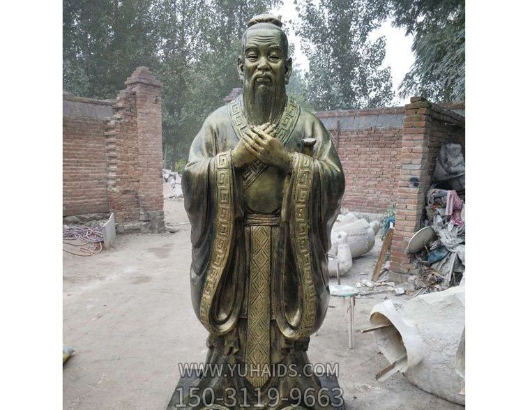 古代名人至圣先师孔子玻璃钢仿铜雕博鱼网页版