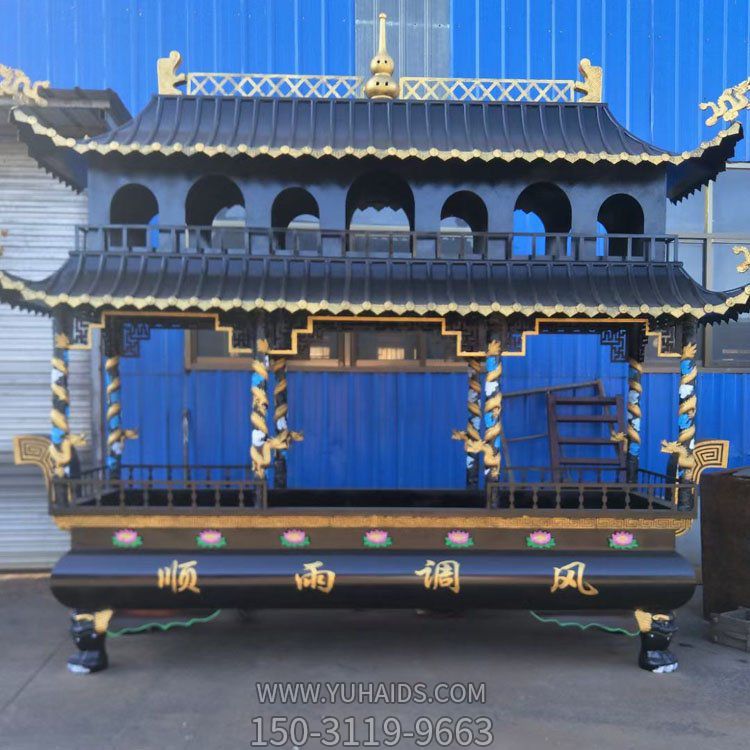 大型寺庙铜雕香炉博鱼网页版
