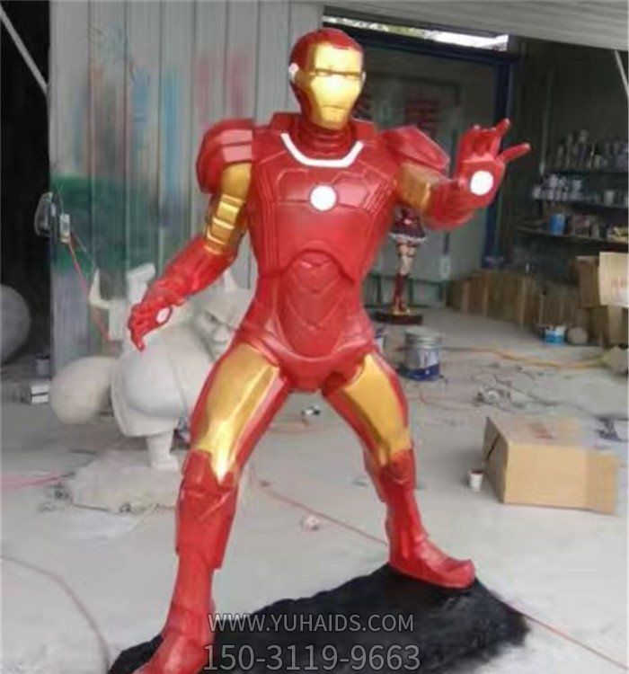 动漫城玻璃钢卡通电影动漫人物钢铁侠倒水博鱼网页版