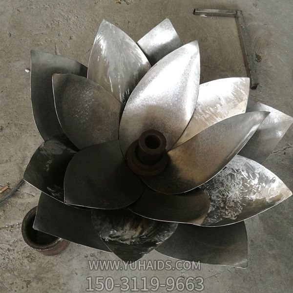 不锈钢镜面抽象园林莲花摆件博鱼网页版