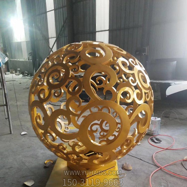 园林不锈钢大型镂空球博鱼网页版