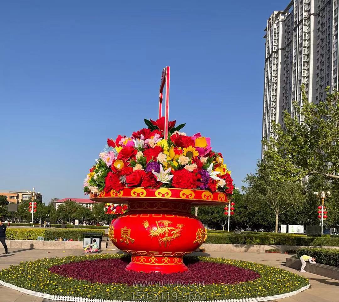 市政广场大花篮装饰景观博鱼网页版