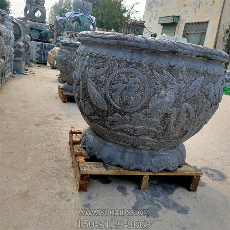 仿古做旧浮雕庭院鱼缸博鱼网页版