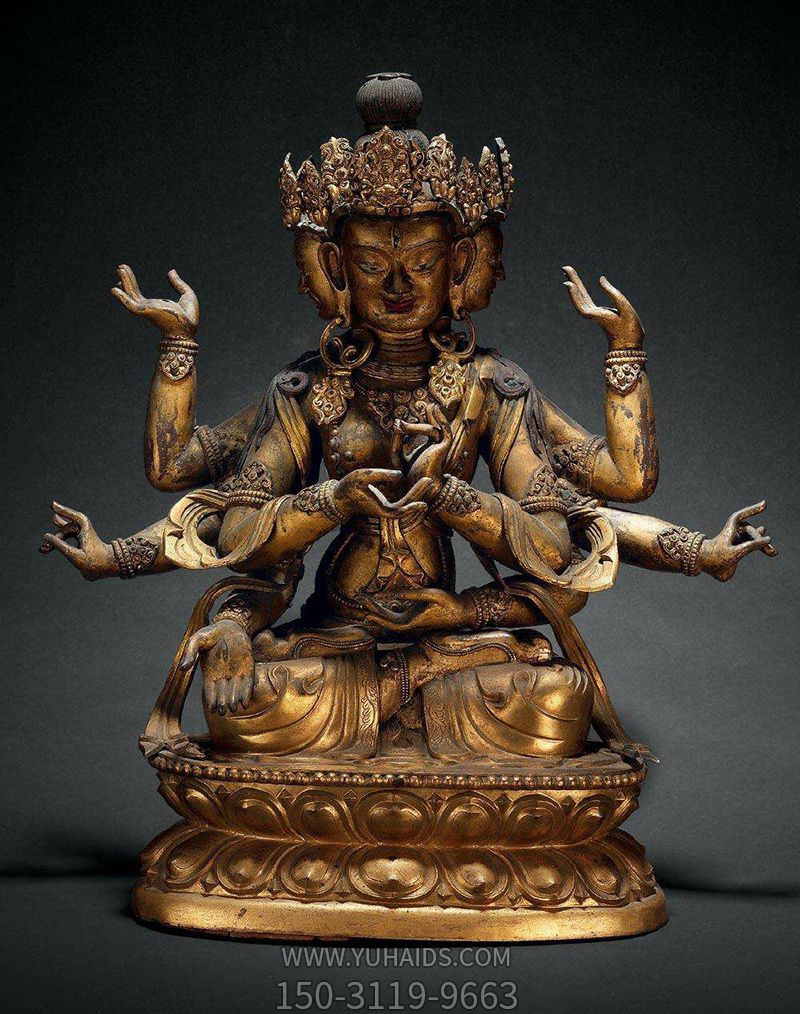 寺庙铜雕喷漆尊胜佛母博鱼网页版