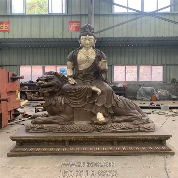 景区不锈钢仿铜浮雕文殊普贤博鱼网页版