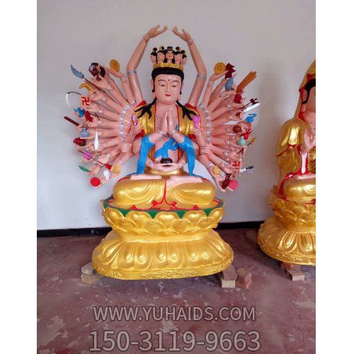 庙宇玻璃钢彩绘千手观音博鱼网页版