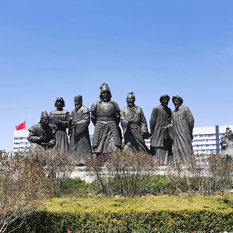 景区公园景观铜雕成吉思汗博鱼网页版