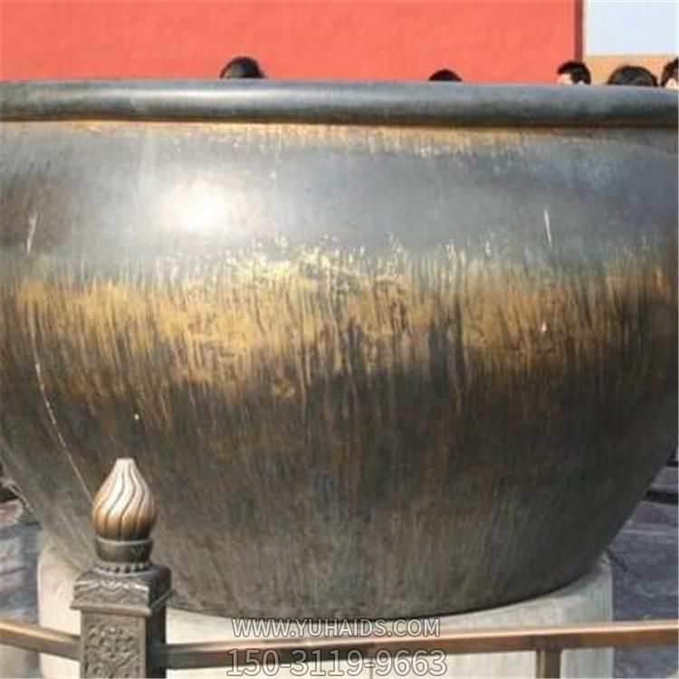 景区寺院摆放仿古黄铜铸造养鱼水缸博鱼网页版