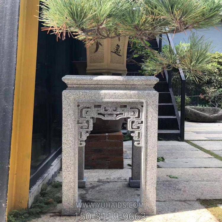 庭院门口大理石石雕花盆花架博鱼网页版