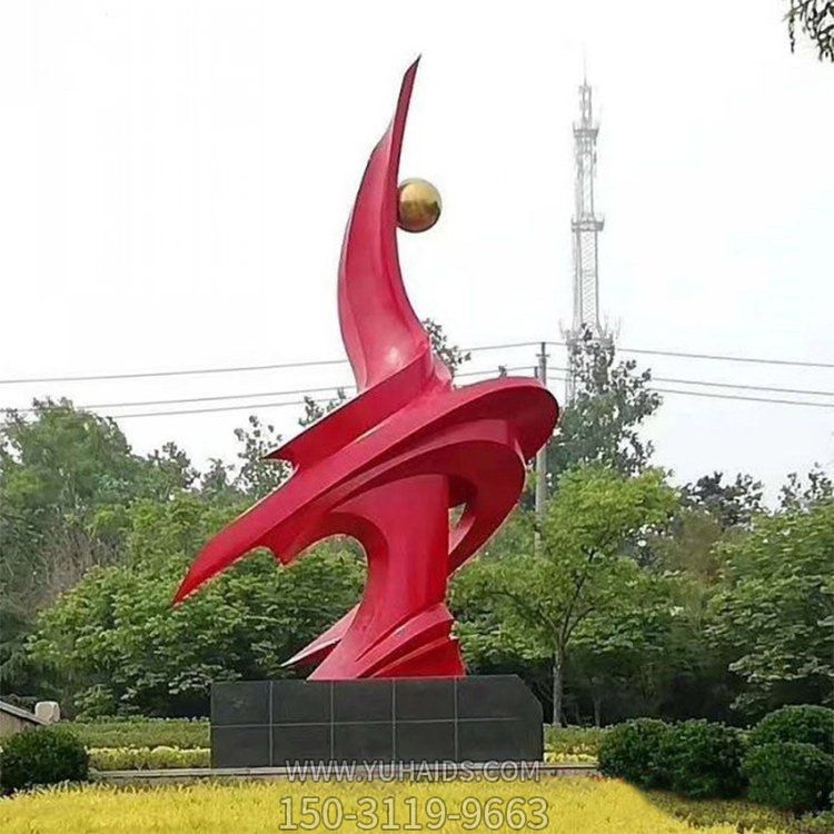 不锈钢喷漆大型广场抽象艺术造型景观博鱼网页版