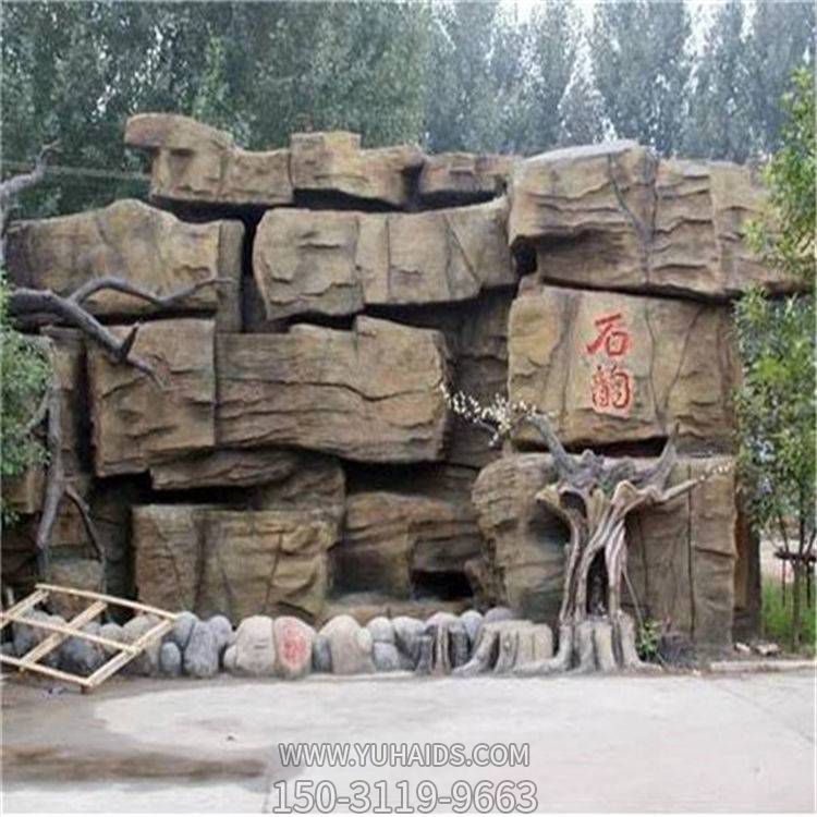 景区别墅户外装饰大型造景塑石假山博鱼网页版