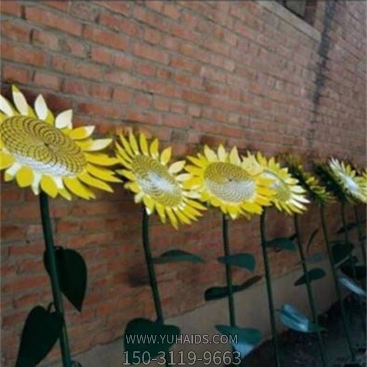 城市街道摆放不锈钢太阳花园林小品博鱼网页版