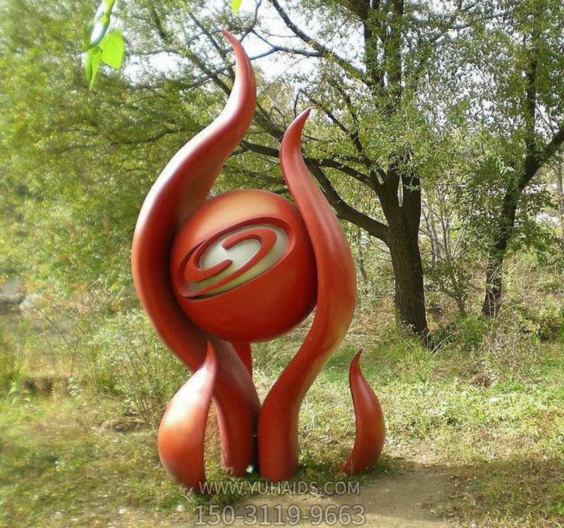 售楼部摆放火苗围绕不锈钢火苗博鱼网页版