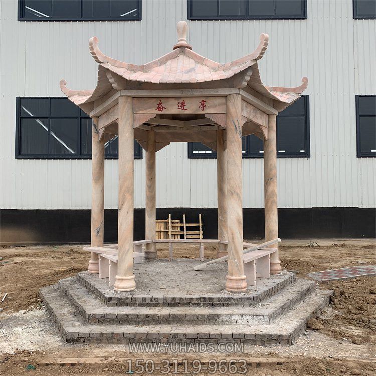 大理石石雕户外园林景观凉亭博鱼网页版