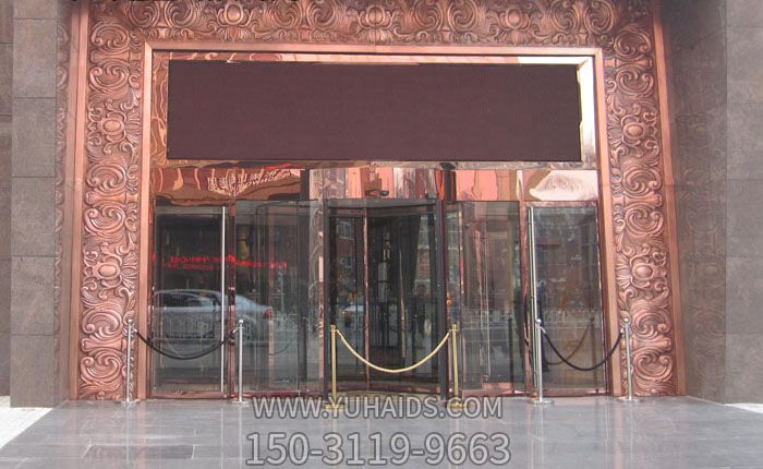 大门铜浮雕装饰博鱼网页版