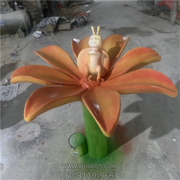 园林花园玻璃钢卡通花朵博鱼网页版