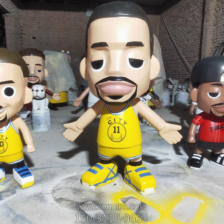 玻璃钢卡通篮球明星人物博鱼网页版