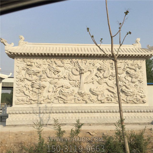 园林景观大型大理石石雕浮雕照壁博鱼网页版