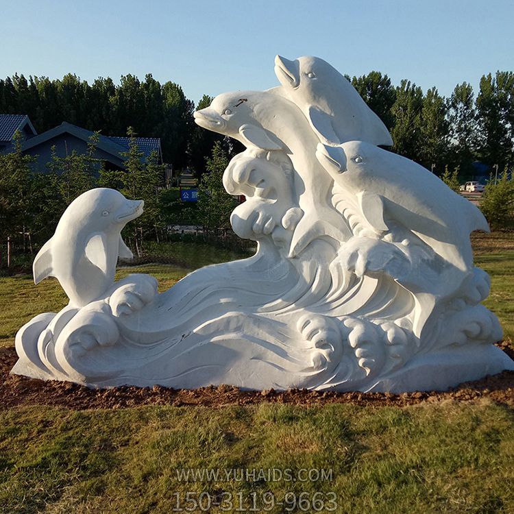 户外公园石雕海豚博鱼网页版