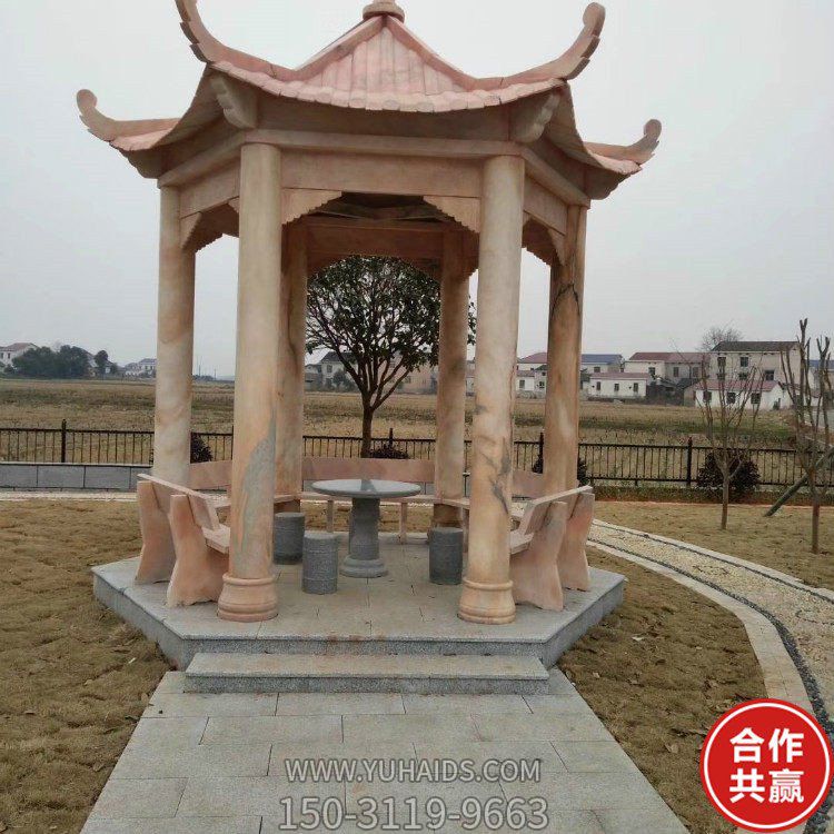 别墅庭院凉亭 户外摆件六角凉亭博鱼网页版