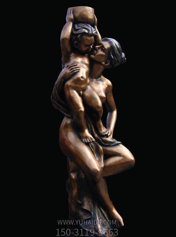 不锈钢仿铜抽象母子博鱼网页版