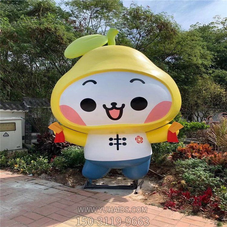 玻璃钢鸭梨娃娃卡通ip形象博鱼网页版