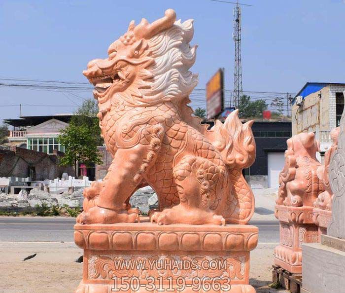 户外景区创意黄蜡石石雕麒麟博鱼网页版