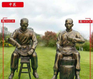 药房中医制药学童人物玻璃钢仿铜博鱼网页版