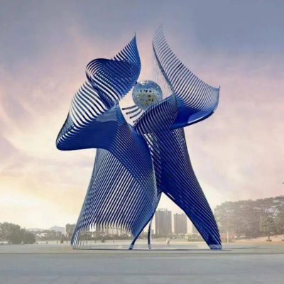 不锈钢抽象镂空艺术造型城市广场景观博鱼网页版