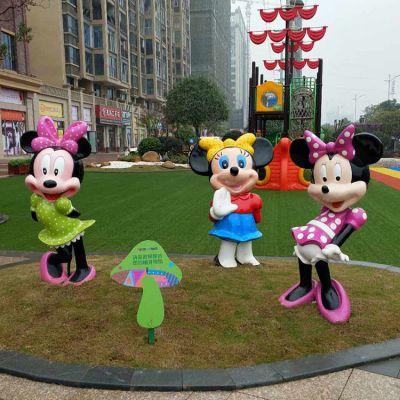 玻璃钢彩绘户外园林景区景观创意园林米妮博鱼网页版