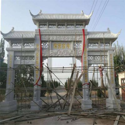 青石石雕户外景观牌坊博鱼网页版