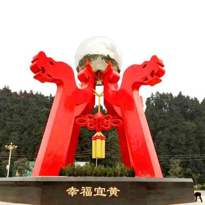 户外城市不锈钢抽象艺术景观博鱼网页版