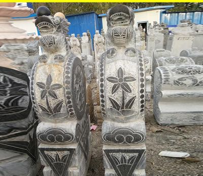 古镇园林摆放花岗岩仿古石门墩博鱼网页版