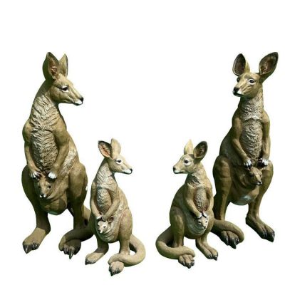 动物园玻璃钢仿真动物袋鼠博鱼网页版