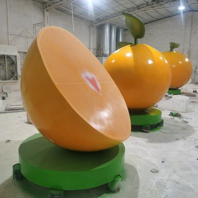 园林广场玻璃钢彩绘仿真橘子博鱼网页版