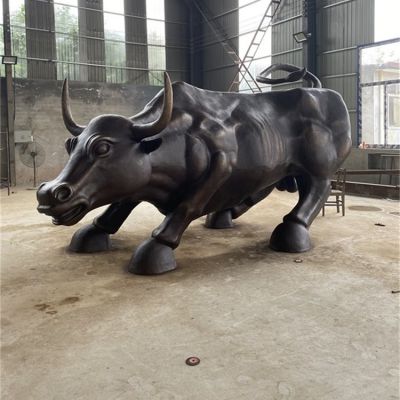 玻璃钢仿铜户外园林景观华尔街牛博鱼网页版