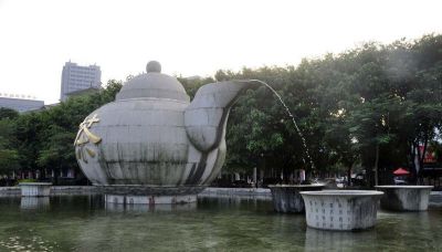 公园池塘大型不锈钢园林景观天壶博鱼网页版