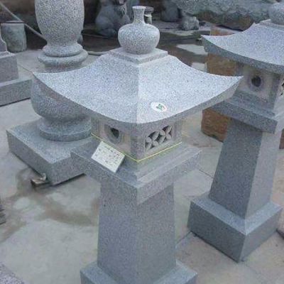公园路边石雕中式石灯博鱼网页版