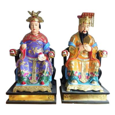 寺庙大型玻璃钢彩绘玉帝王母博鱼网页版