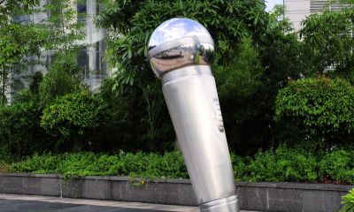 不锈钢创意户外仿真话筒博鱼网页版