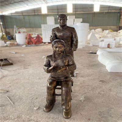革命战士玻璃钢仿铜情景主题人物博鱼网页版