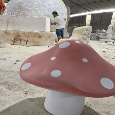 玻璃钢大蘑菇，大个仿真蘑菇