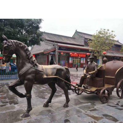 景区境地户外街道创意马车景观
