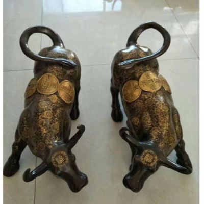 广场纯铜铸造勤奋牛动物博鱼网页版