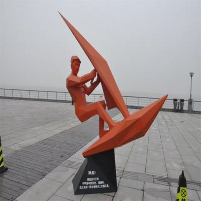 城市玻璃钢体育运动主题人物博鱼网页版