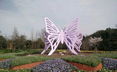 镂空不锈钢景区蝴蝶博鱼网页版
