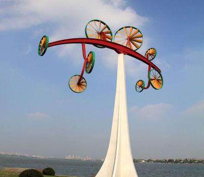 园林景区摆放镂空不锈钢风车博鱼网页版